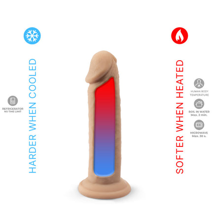 SILEXD REAL PENIS - THERMOSILIKON, REALISTISCH - 15,4 cm