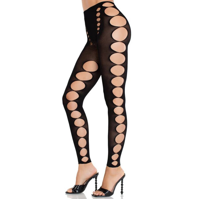 LEG AVENUE - STRAPLESS SEAMLESS OPAQUE HOCKINGS BLACK