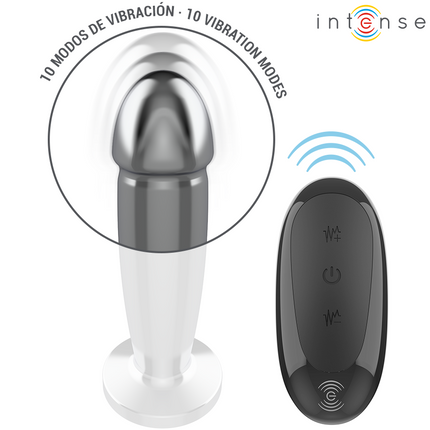 INTENSE - ANAL PLUG 10 VIBRATIONEN METALLDILDO MIT FERNBEDIENUNG M