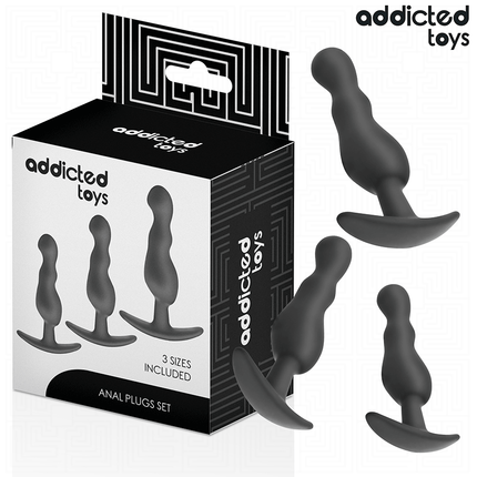ADDICTED TOYS - 3ER-SET ANALPLUG MODELL 1