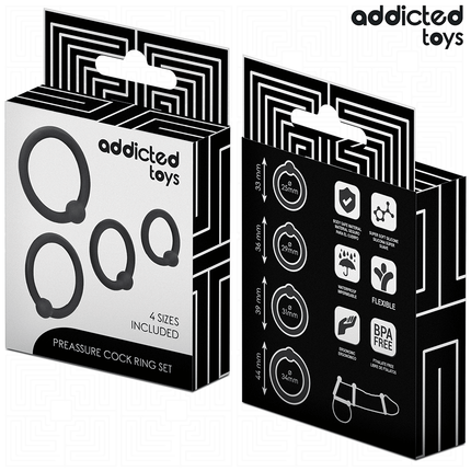 ADDICTED TOYS - SET AUS DRUCKRINGEN AUS SILIKON