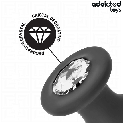 ADDICTED TOYS - ANAL PLUG WITH JEWEL SIZE M 10.4 CM