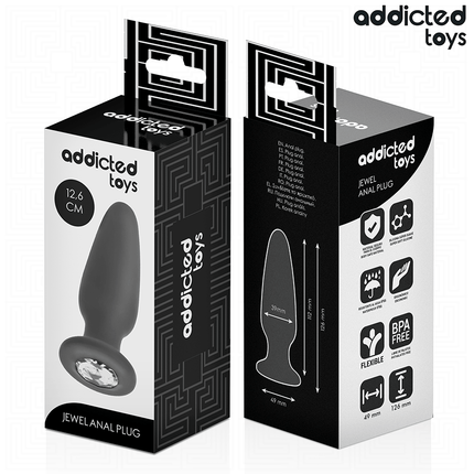 ADDICTED TOYS - ANAL PLUG WITH JEWEL SIZE L 12.6 CM