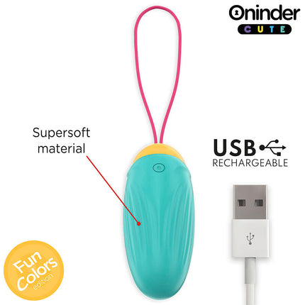 ONINDER CUTE - LOVE PLEASURE VIBRO-ROTIERENDES SILIKON-EDELSTEIN-EI - KOSTENLOSE WELTWEITE APP