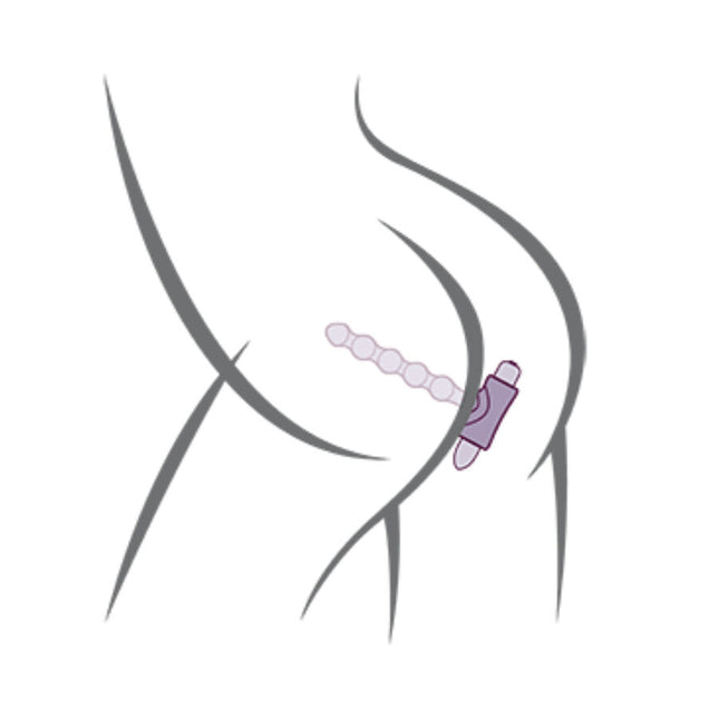 ROCKS-OFF - PETITE SENSATIONS PEARLS - ANAL PLUG VIBRATOR - SCHWARZ