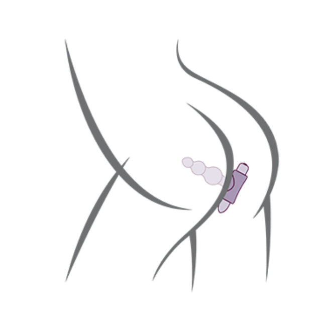 ROCKS-OFF - PETITE SENSATIONS BUBBLES - ANAL PLUG VIBRATOR - SCHWARZ