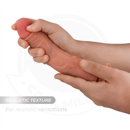 COCK MILLER - REALISTISCHER DILDO MIT SAUGNÄPFEN UND VIBRATION MIT FERNBEDIENUNG 21,5 CM