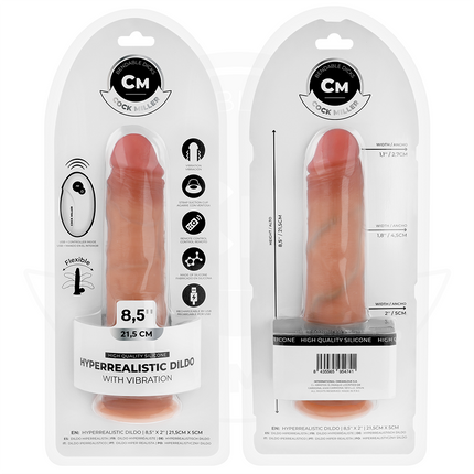 COCK MILLER - REALISTISCHER DILDO - SAUGNÄPFEN UND VIBRATION - 21,5 CM