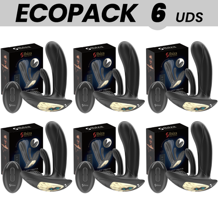 ECOPACKS 6 EINHEITEN - TRAGBARER VIBRATOR IBIZA MIT G-PUNKT- UND KLITORISSTIMULATION MIT FERNBEDIENUNG