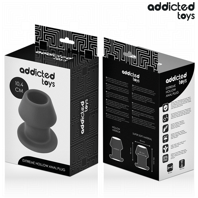 ADDICTED TOYS - EXTREM HOHL ANAL PLUG GRÖSSE L 10,4 CM