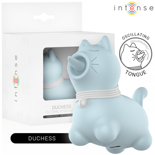INTENSE - DUCHESS STIMULATOR WITH ROTATING TONGUE 360º BLUE 