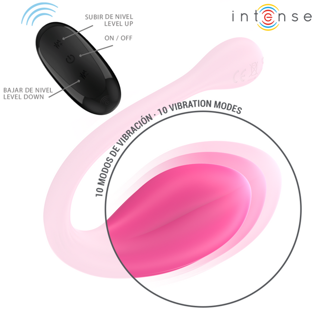 INTENSE - JANICE U VIBRATOR | DOPPELSTIMULATION | 10 MODI