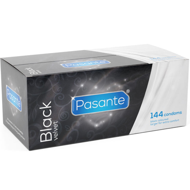 PASANTE - BLACK VELVET KONDOME BOX 144 EINHEITEN