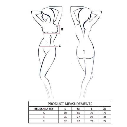 PASSION - BELISSANA BH + STRING SET WEISS L/XL