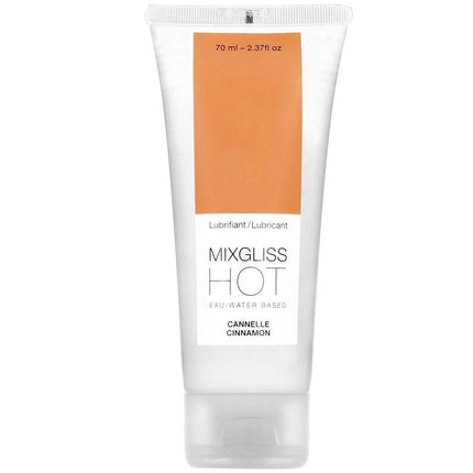 MIXGLISS - LUBRICANTE CON EFECTO CALOR, SABOR A CANELA, 70 ml