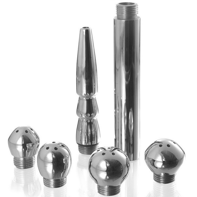 METAL HARD - SET DE LIMPIEZA VAGINAL/ANAL DE 5 PIEZAS