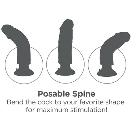 KING COCK - VIBRATORDILDO - 15.24 CM
