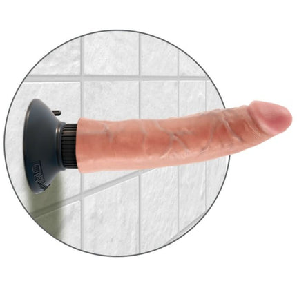 KING COCK - VIBRATORDILDO - 17.78 CM