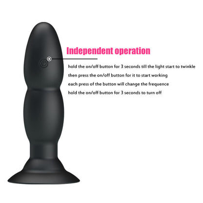 PLUG VIBRATOR UND ROTATION - MIT FERNBEDIENUNG