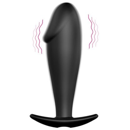 SILIKON ANAL PLUG PENIS FORM UND 12 VIBRATIONSMODI