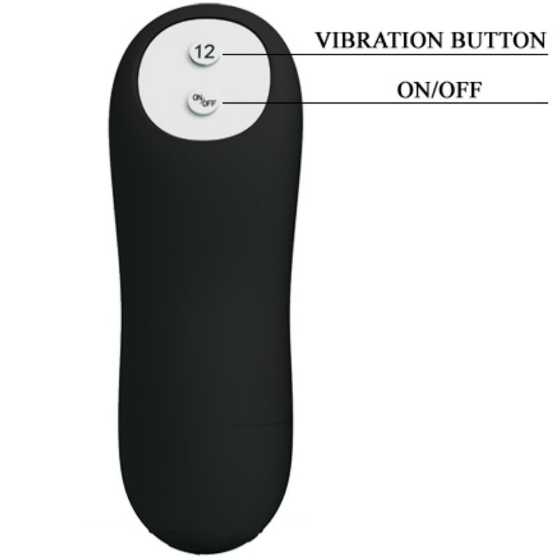 ANALPLUG AUS SILIKON EXTRA STIMULATION UND 12 VIBRATIONSMODI