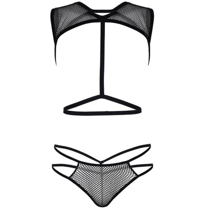 LEG AVENUE - NET KÖRPERGURT UND G-STRING 81538 - EINHEITSGRÖSSE