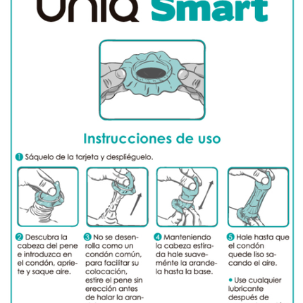 UNIQ - SMART LATEX FREE PRE-ERECTION CONDOMS 3 UNITS
