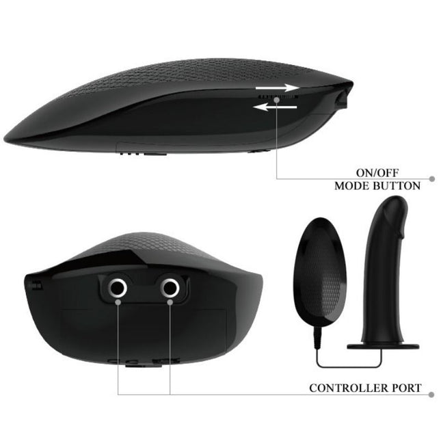 PRETTY LOVE - VITO STRAP-ON CON DILDO HUECO Y VIBRACIÓN 17.3 CM