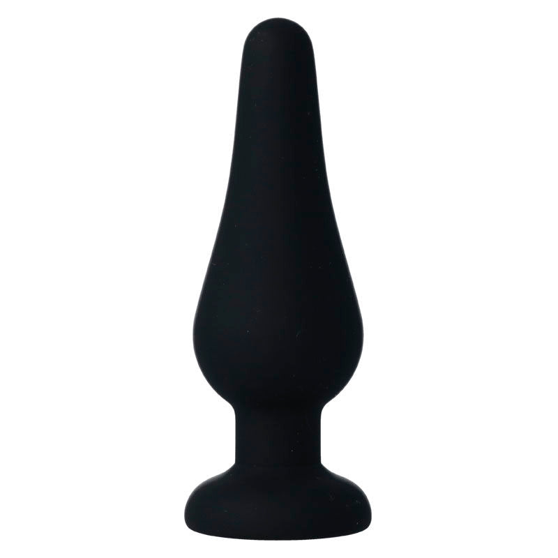 INTENSE - PLUG ANAL PIPO M SILICONA NEGRA 11 CM