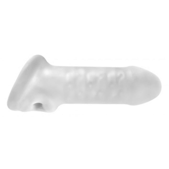 Marca Perfect Fit - Extensor de pene Fat Boy con funda fina transparente de 15 cm