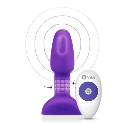 B-VIBE - PLUG ANAL RIMMING CON CONTROL REMOTO PETITE LILA