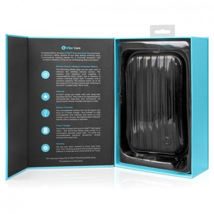 B-VIBE - RIMMING ANAL PLUG WITH REMOTE CONTROL PETITE BLACK