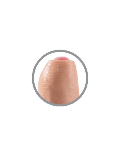 KING COCK - REALISTISCHER DILDO UNGESCHNITTENES FLEISCH 15 CM