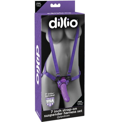 DILLIO - 7 ZOLL STRAP-ON SUSPENDER HARNESS SET