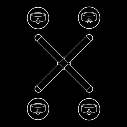 FETISH SUBMISSIVE - HANDSCHELLENVERBINDUNG AUS VEGANEM LEDER