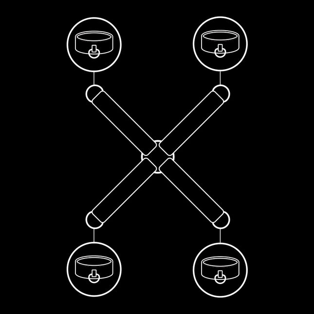 FETISH SUBMISSIVE - HANDSCHELLENVERBINDUNG AUS VEGANEM LEDER