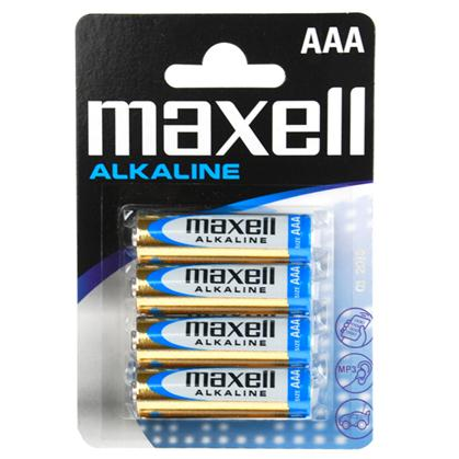 MAXELL - BATTERY AAA 4 PCS