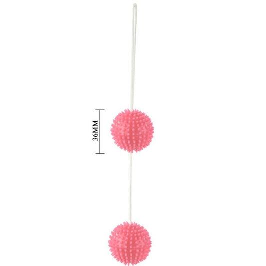 BAILE - ROSA STRUKTURIERTE BÄLLE 3.6 CM. EIN TIEFES VERGNÜGEN