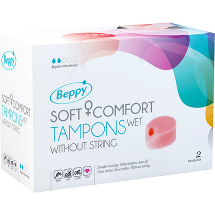 BEPPY - TAMPONES SUAVES CONFORT MOJADOS 2 UNIDADES
