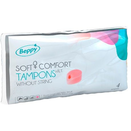 BEPPY - TAMPONES SUAVES CONFORT MOJADOS 4 UNIDADES