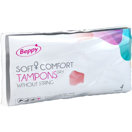 BEPPY - TAMPONES SUAVES Y CONFORT SECOS 4 UNIDADES