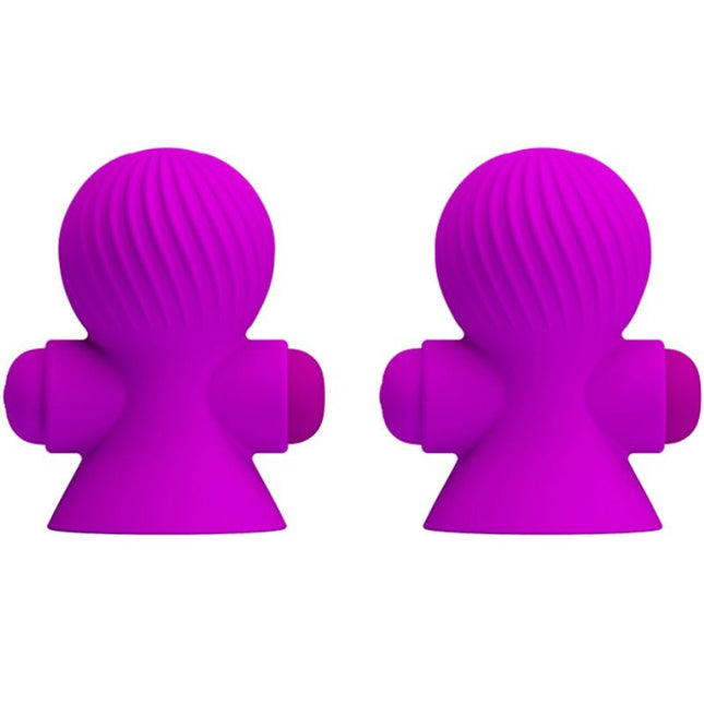 PRETTY LOVE - NIPPLE STIMULATORS 12M PURPLE VIBRATION