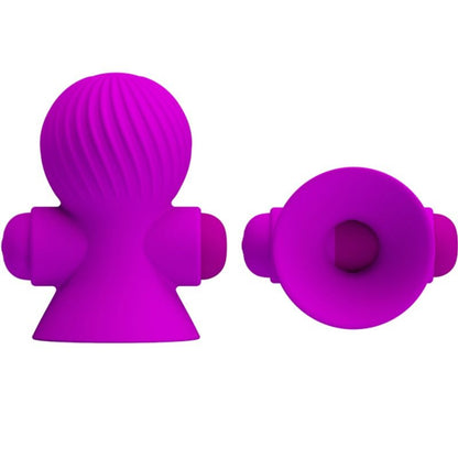 PRETTY LOVE - NIPPLE STIMULATORS 12M PURPLE VIBRATION