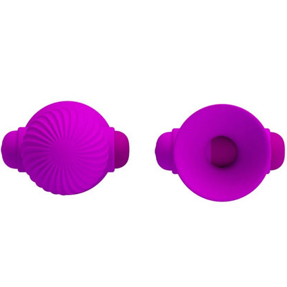 PRETTY LOVE - NIPPLE STIMULATORS 12M PURPLE VIBRATION