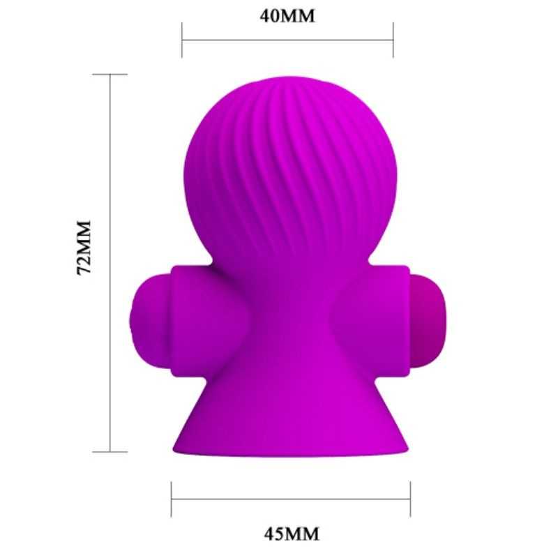 PRETTY LOVE - NIPPLE STIMULATORS 12M PURPLE VIBRATION