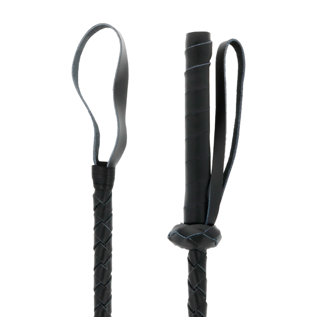 DARKNESS - LEATHER FETISH BDSM WHIP 60 CM