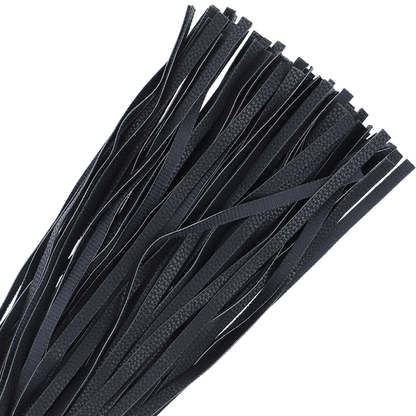 DARKNESS - SCHWARZE BONDAGE-PEITSCHE 42CM AUS LEDER