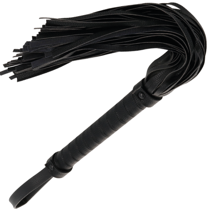 DARKNESS - SCHWARZE BONDAGE-PEITSCHE 42CM AUS LEDER