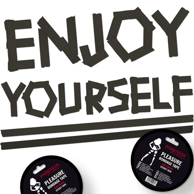 OSCURIDAD - CINTA BONDAGE ADHESIVA NEGRA 15M