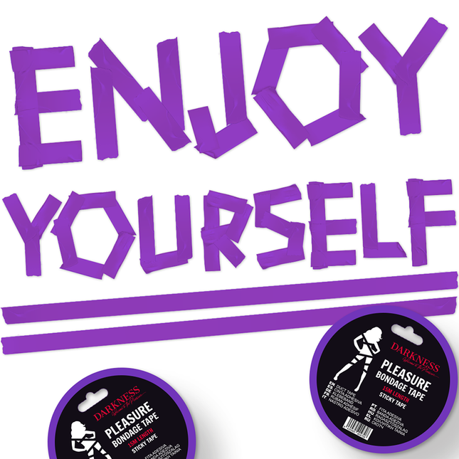 DARKNESS - ADHESIVE PURPLE BONDAGE TAPE 15M